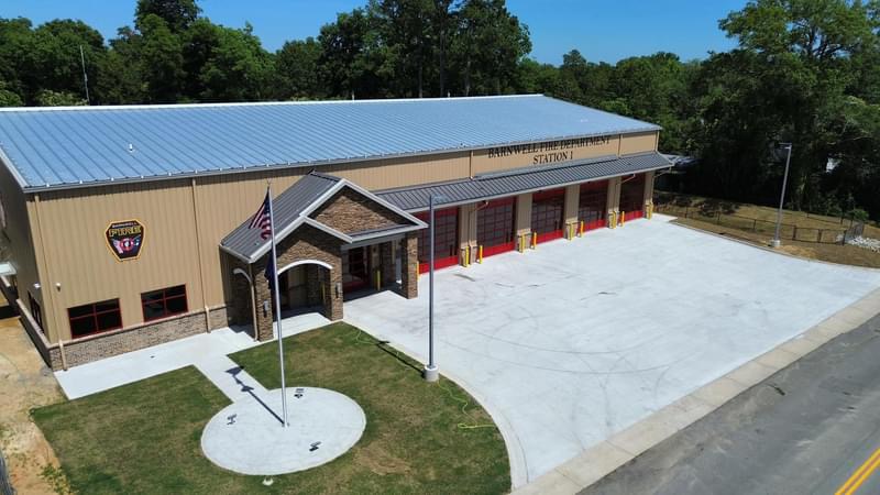 New Fire Station from the air